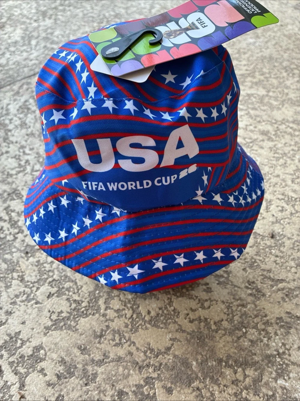 USA FIFA World Cup Bucket Hat - Blue/Red Stars